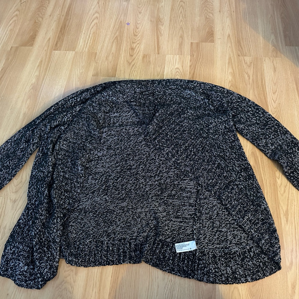 Women's Black and White Cardigan